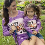 HAPPY FALL Y'ALL Purple Tie Dye Shirt (FP1013) (ADULT)-sparkledots-sparkledots