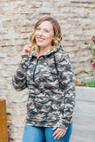 Camo and Stripes HalfZip Hoodie