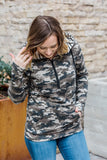 Camo and Stripes HalfZip Hoodie