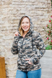 Camo and Stripes HalfZip Hoodie