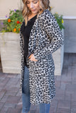 Colbie Cardigan - Grey Leopard