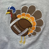 Applique Football Turkey Raglan Sleeve Shirt (FP1019)-sparkledots-sparkledots