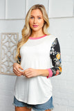 Floral Raglan Top