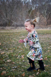 Gorgeous Greens and Pinks Floral Dress