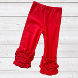 Red Ruffle Bottom Pants (HOL 2109100)-sparkledots-sparkledots