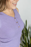 Addison Henley Tank - Heathered Lavender