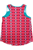 Brittany Aztec tank in turquoise