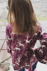 Horses in the Woods Cardigan-sparkledots-sparkledots