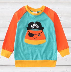 Yarrrrrr Matey, I'm a Candy Corn! Halloween Tee (FSP2011)-sparkledots-sparkledots