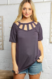 Charcoal Cut Out Panel Design Top