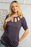 Charcoal Cut Out Panel Design Top