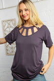 Charcoal Cut Out Panel Design Top