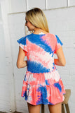 Ruffle Tiered Tie Dye Babydoll Top