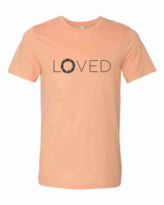 Peach Loved Crew Neck Softstyle Tee