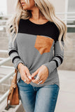 Pinstripe Patch Pocket Top