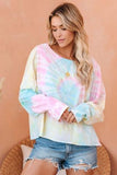 Rainbow Tie Dye Pullover Long Sleeve Top