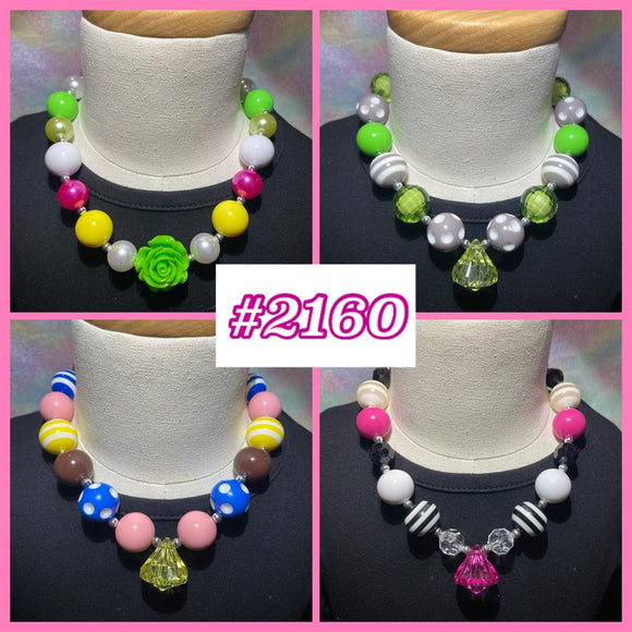 Lovely Gems & Rose Necklace 4 Pack (#2160)