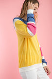 Yellow Terry Color Block Top