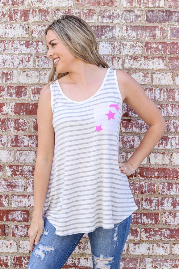 Blue Jean Baby Star Tank