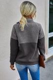 Gray Quilt Snap Longsleeve top