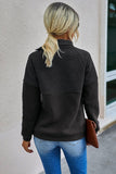 Black Quilt Snap Longsleeve top