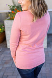 Harper Long Sleeve Henley - Rose