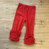 Red Ruffle Bottom Pants (HOL 2109100)-sparkledots-sparkledots