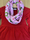 Christmas Candy! Red Ruffle Tunic, Scarf, & Pants (HOLIDAY 2021070059)