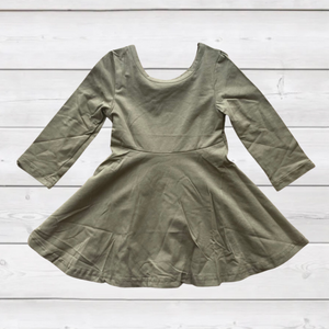 Anything But Drab Olive Twirl Dress (Fall 2021081016)-sparkledots-sparkledots