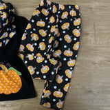 Black 'n Orange Appliqued Pumpkin Scarf Outfit (Fall 2021071051)-sparkledots-sparkledots