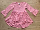 Pink Hi-Lo Ruffle Tunic (MYS 2021083013)