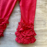 Red Ruffle Bottom Pants (HOL 2109100)-sparkledots-sparkledots