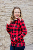 Buffalo Plaid and Stripes HalfZip Hoodie