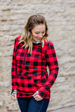 Buffalo Plaid and Stripes HalfZip Hoodie