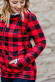 Buffalo Plaid and Stripes HalfZip Hoodie