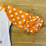 PICK of the PATCH Shirt w/Orange 'n White Polka Dot Ruffled Sleeves (Fall 2021071071)