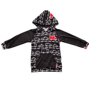 Hide & Seek Red Truck (ComfyCute Hoodie)-sparkledots-sparkledots