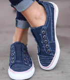 Navy Slip On Sneakers