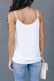 White Sweet Fling Mesh Tank Top