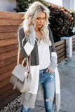 Gray Love The One You're With Colorblock Cardigan