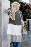 Gray Love The One You're With Colorblock Cardigan