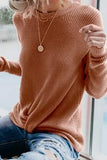 Burnt Orange Knot Sweater