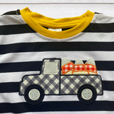 Candy Corn in the Truck Bed! Striped Autumn Tee (FP1002)