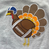 Applique Football Turkey Romper (FP1041)