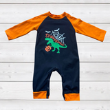 SPOOKYSAURUS Dino Romper w/Elbow Patches (FSP1083)