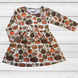 Field of Patchwork Pumpkins Dress (FSP1396)