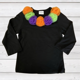 Black Top w/Halloween Colored Neck Florets (Fall 2021071015)