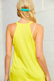 Rib Halter Neck Sleeveless Tank