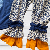 Hello Fall Indigo Pumpkin Leopard Heart Outfit (FSP2007)-sparkledots-sparkledots