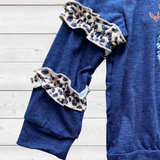 Hello Fall Indigo Pumpkin Leopard Heart Shirt (FSP2009)-sparkledots-sparkledots